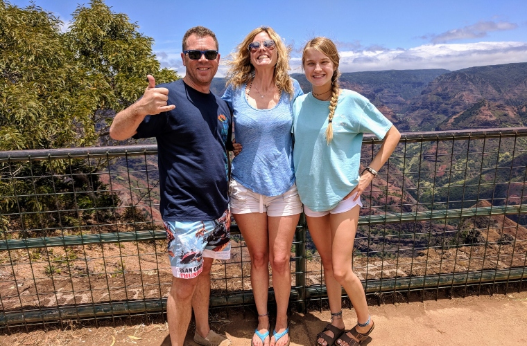 Tourist at Waimea Canyon 3